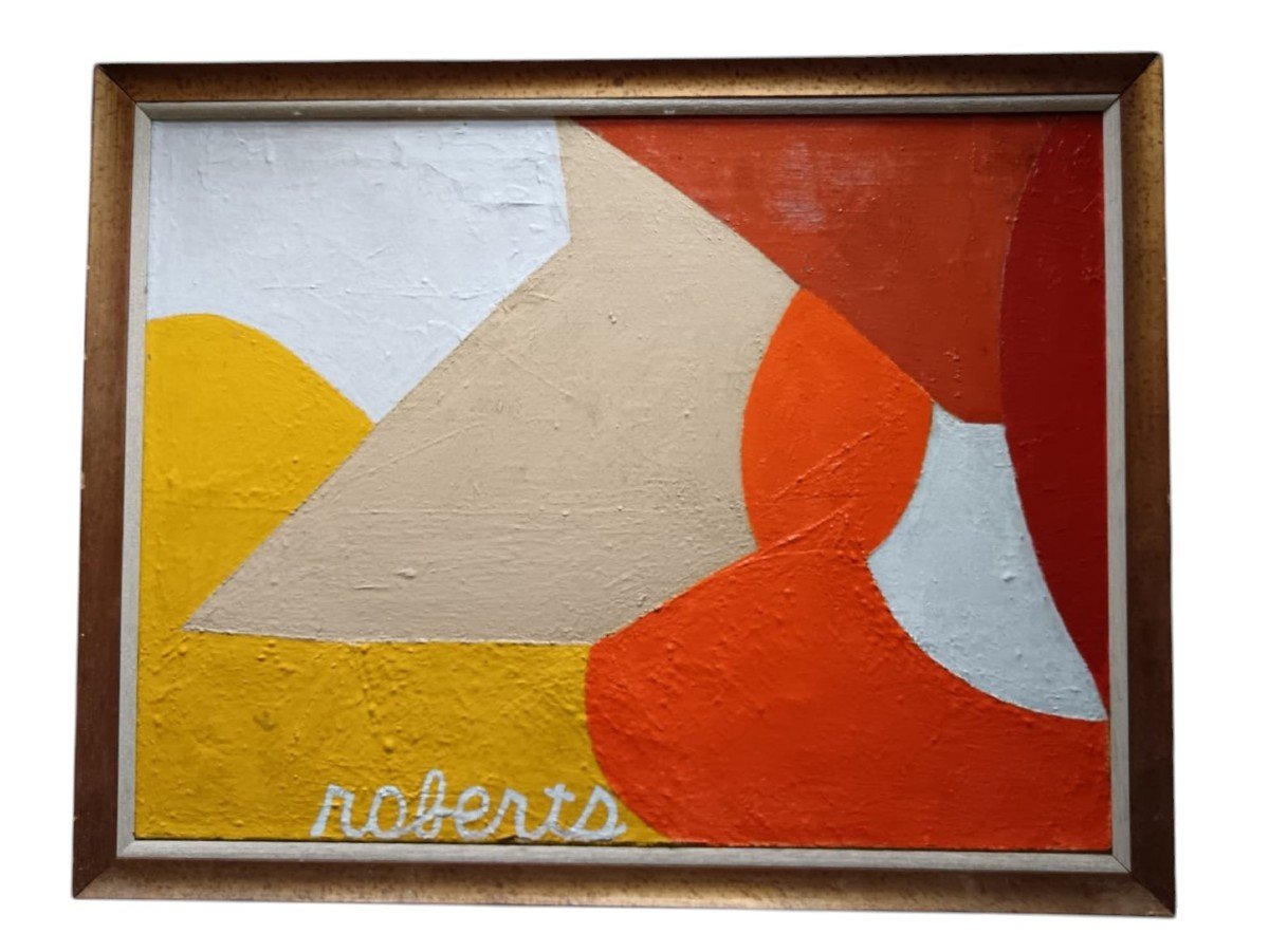 Expressionnisme abstrait. Huile sur toile "the Truro Beach" 73,5 X 56,3 Cm