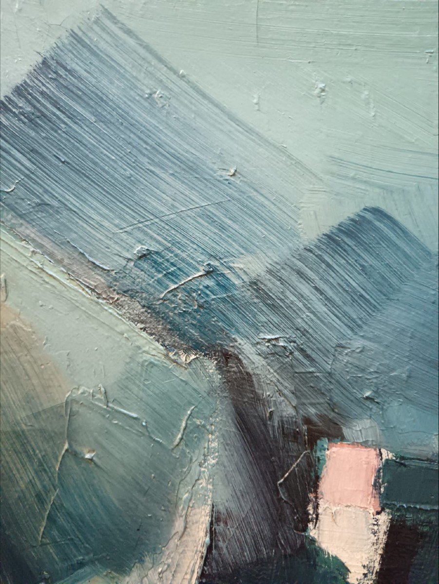 Nadine Feuz. Oil On Canvas "carnation Field" 116 X 83.5cm -photo-5