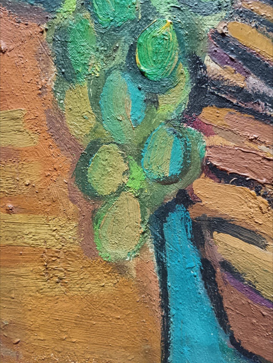 Robert Savary. Oil On Canvas "the Basket" 65 X 50 Cm-photo-8