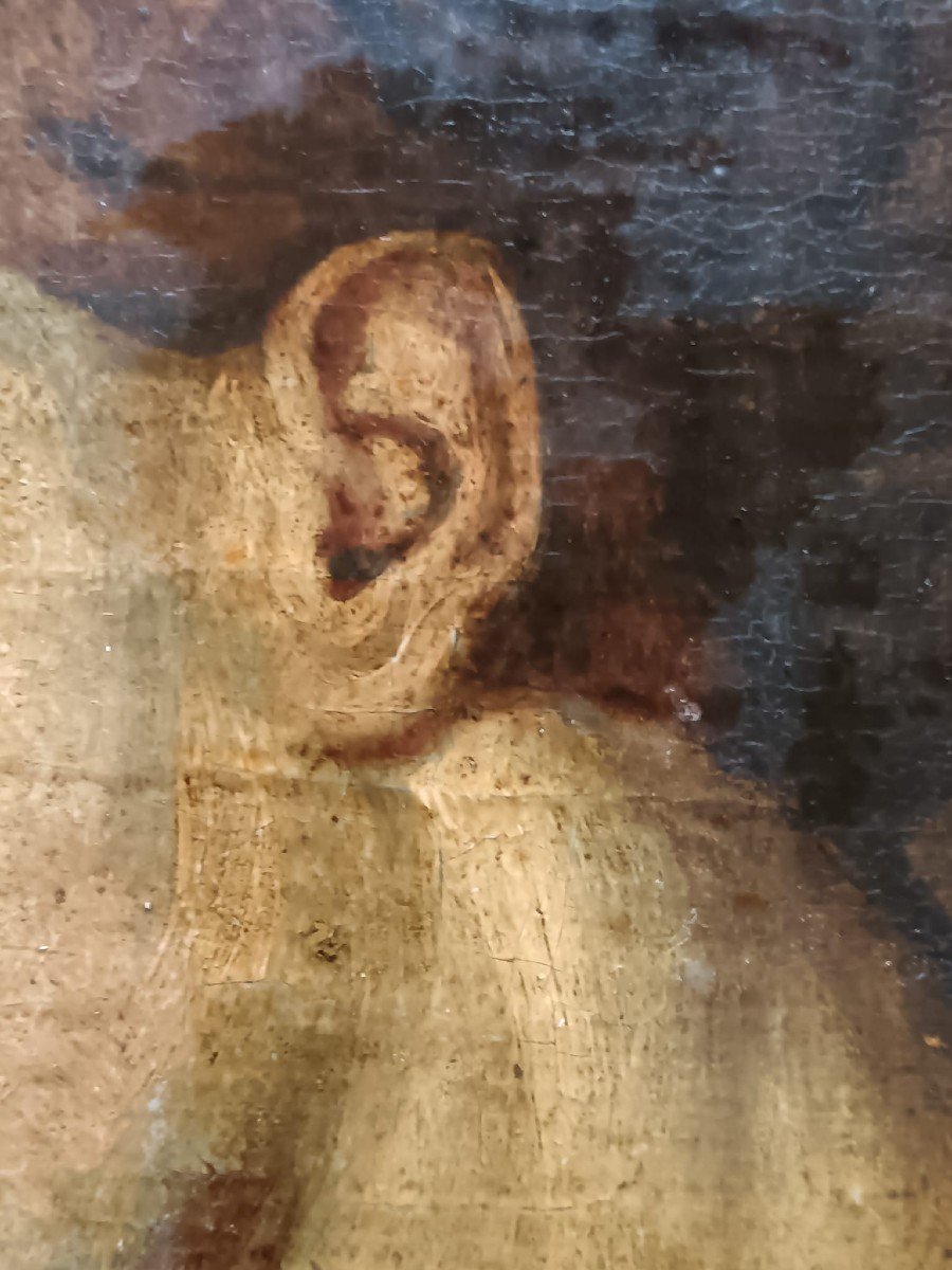 Anton Van Dyck. Oil On Canvas Mounted On Panel "sketch Of Charity" 34 X 25.5 Cm-photo-7
