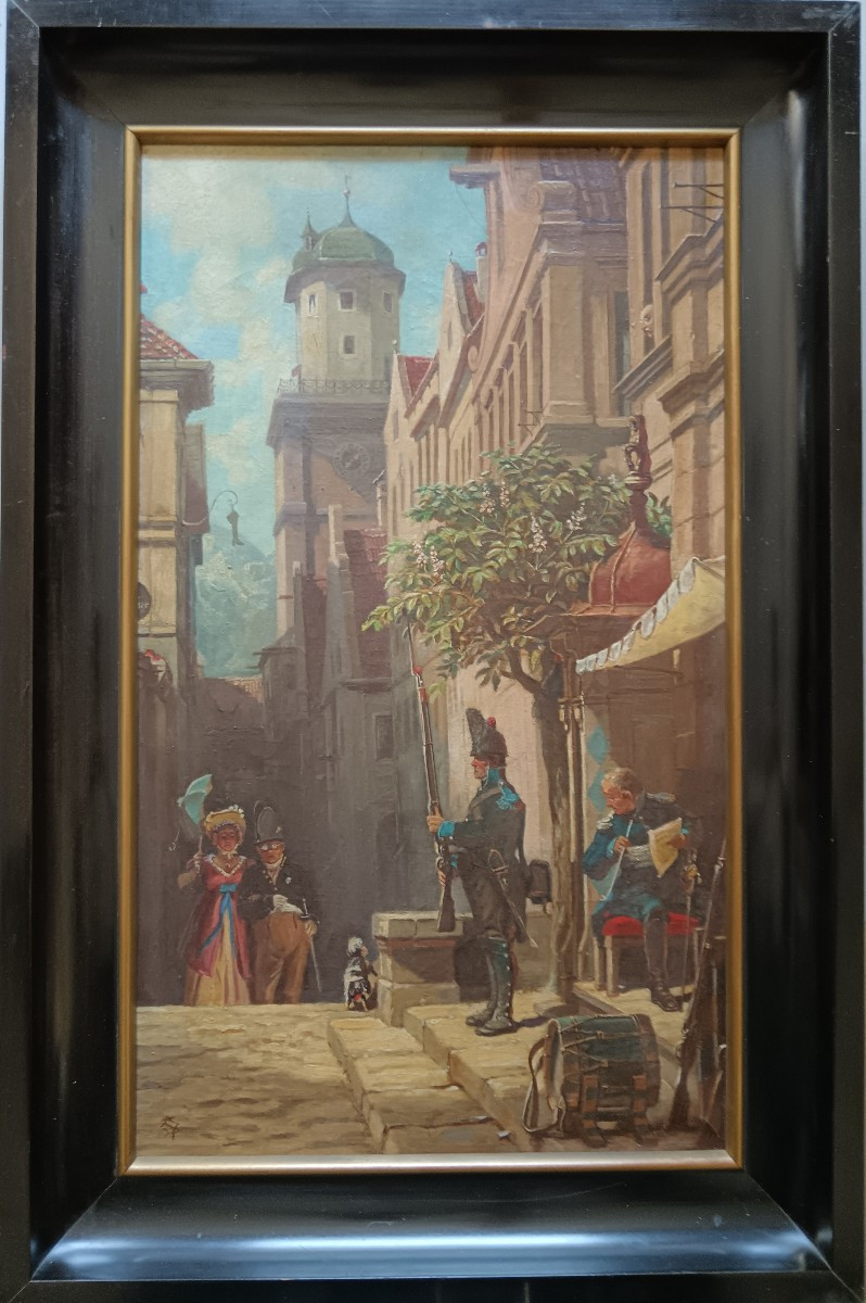 According To Carl Spitzweg "her Kommt"