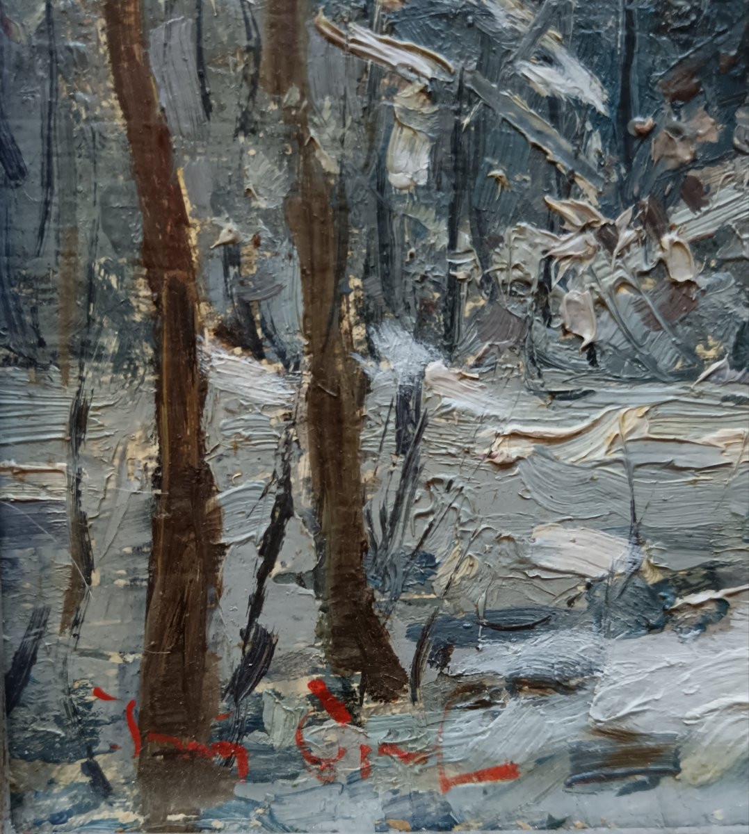 Konstantin Ermolitchev "the Forest In Winter"-photo-4
