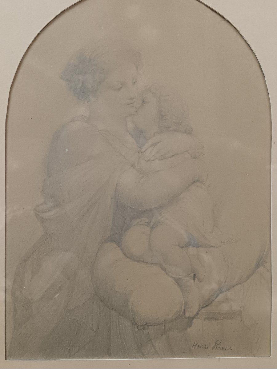 Henri Picou "maternal Embrace"-photo-2