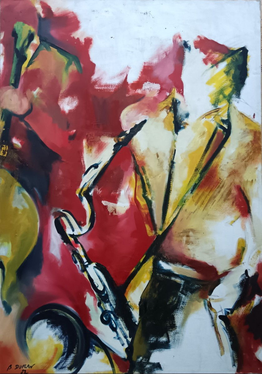 Figurative Abstraction "the Saxophonist"