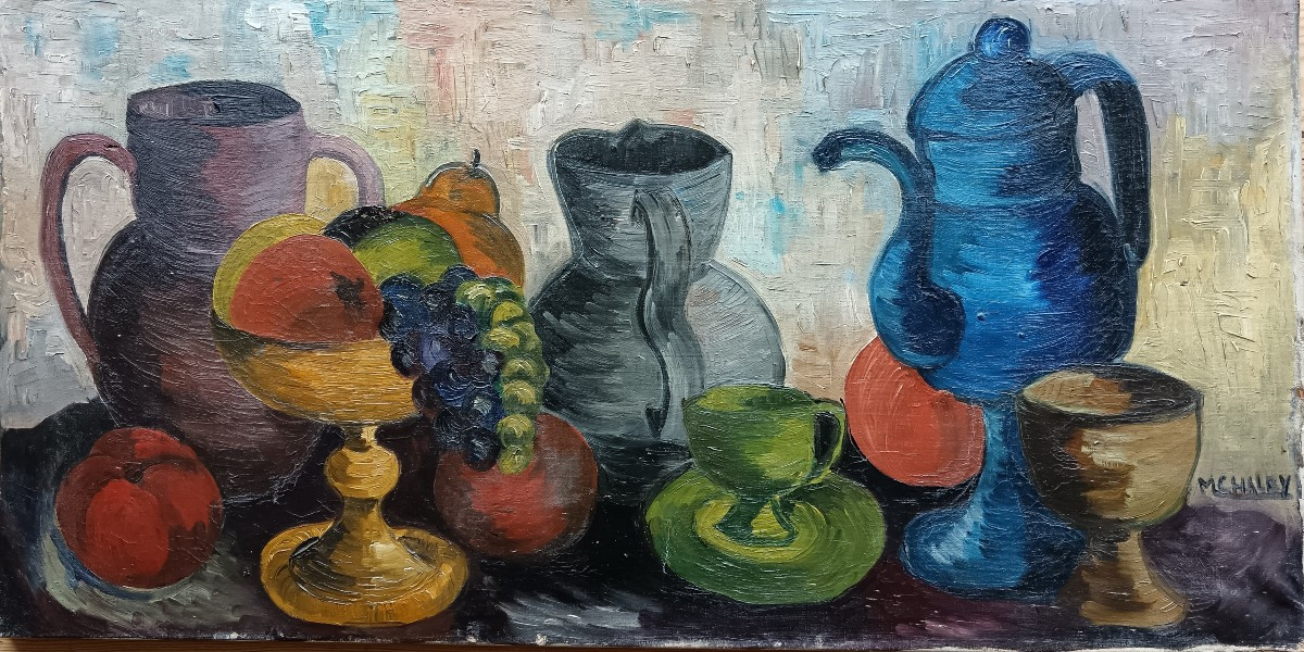 Ecole moderne "nature morte bigarrée"