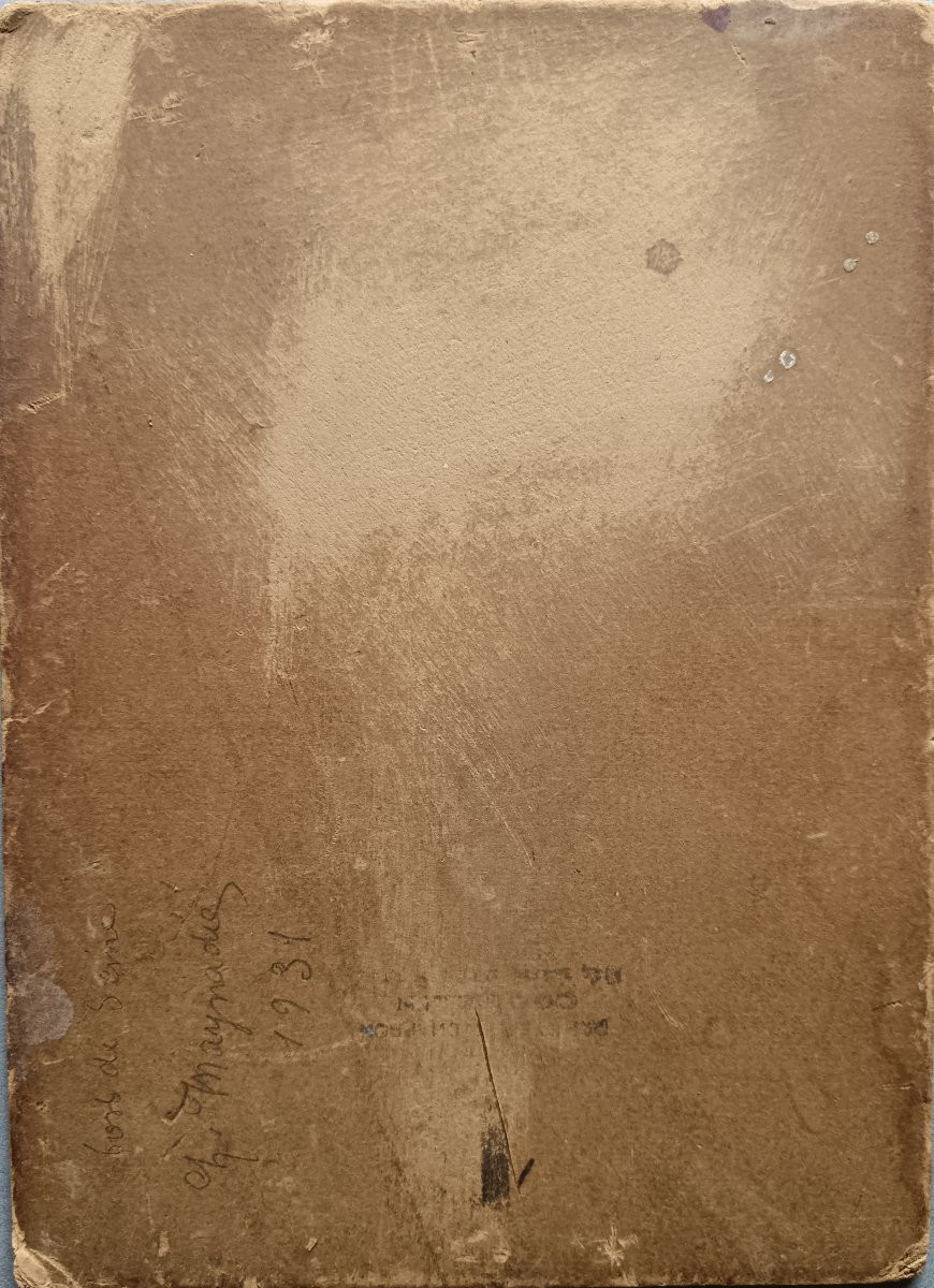 Ecole néo-impressionniste. Charles Maynadie "Notre-Dame vue des quais"-photo-3