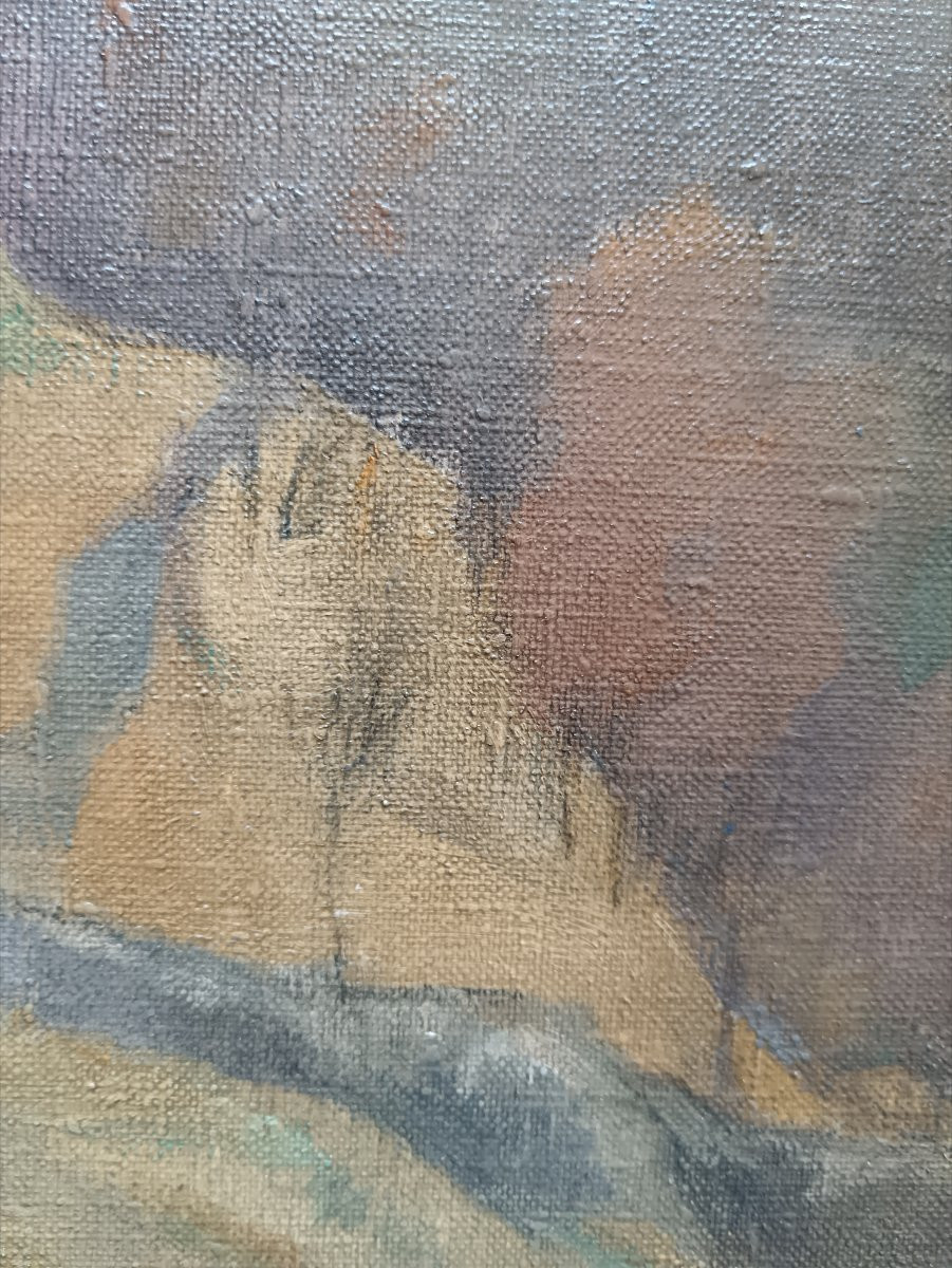 Eugène Edmond Thiery "paysage vallonné" -photo-2
