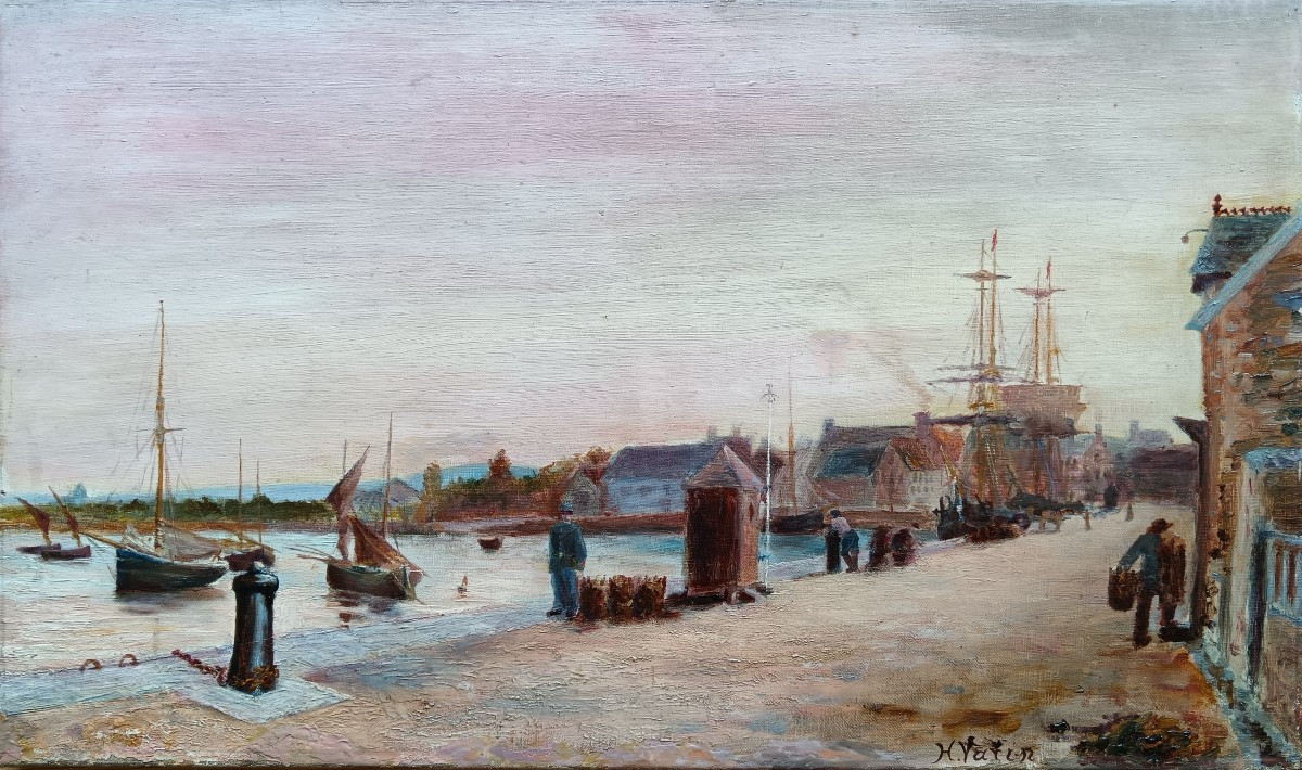Henri Varin "un fonctionnaire de l'octroi garde les précieuses  marchandises"  