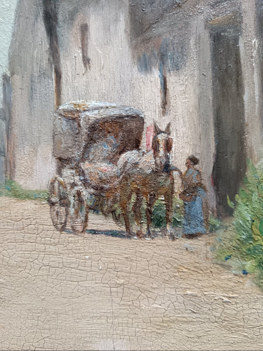 Emile Barau "departure For The City, A Sunny Day"-photo-4