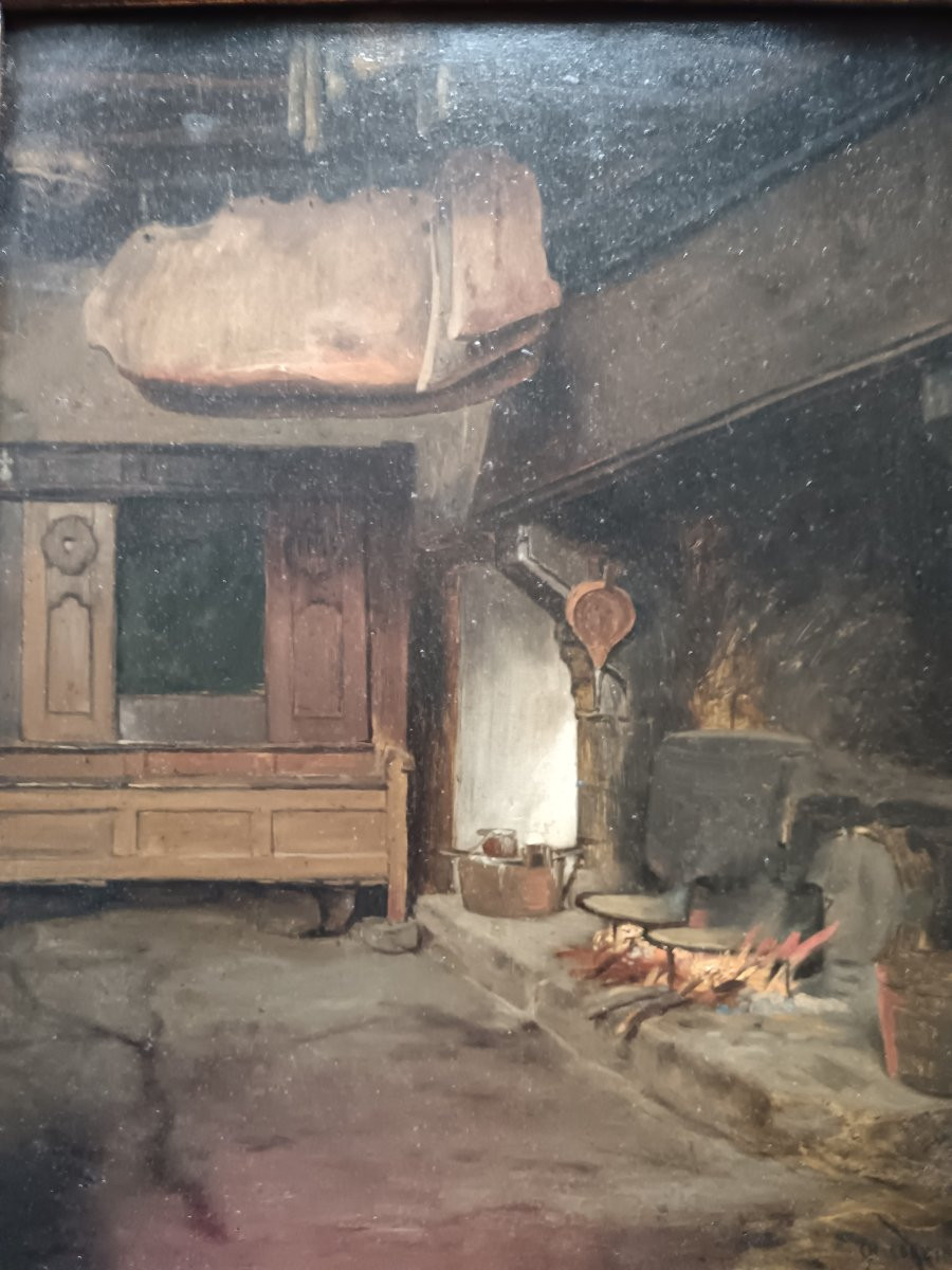 Charles Corbineau "le rude logis des paysans"-photo-3