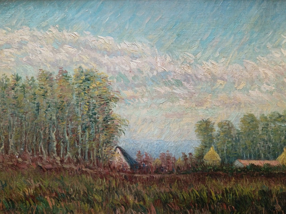 Léopold Muller "the Farm At The Edge Of The Woods"-photo-2