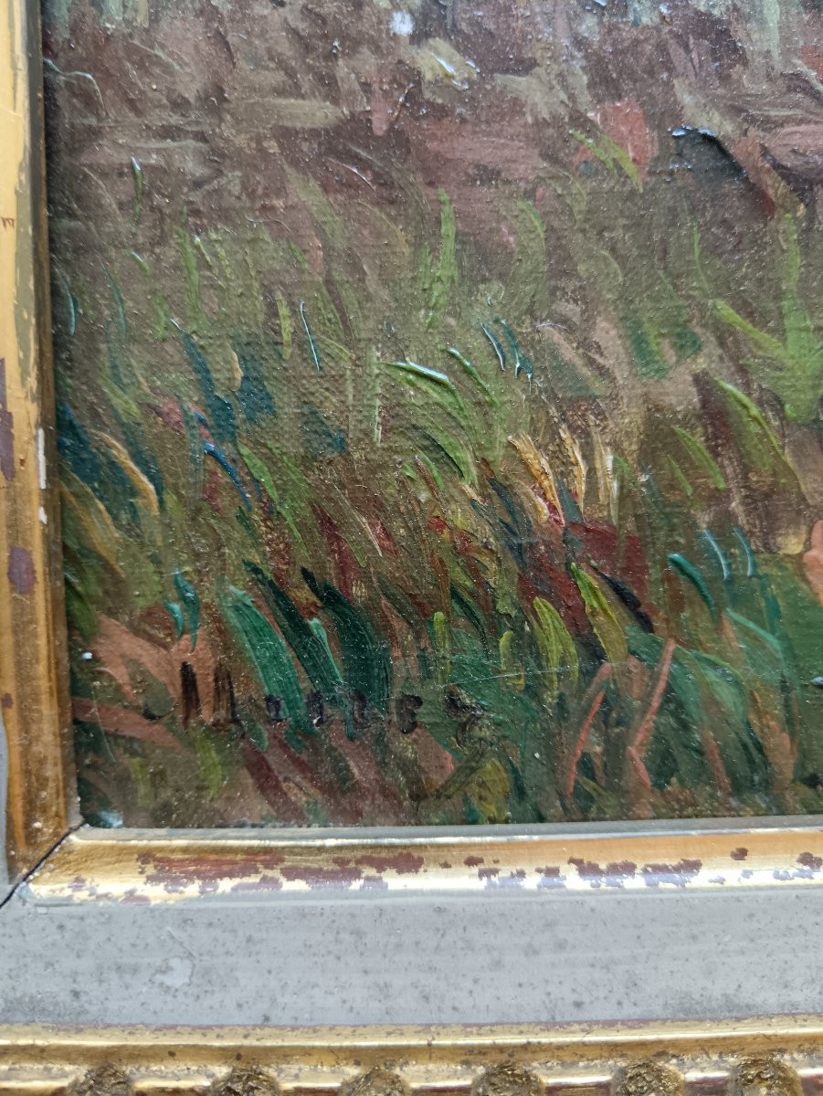 Léopold Muller "the Farm At The Edge Of The Woods"-photo-3