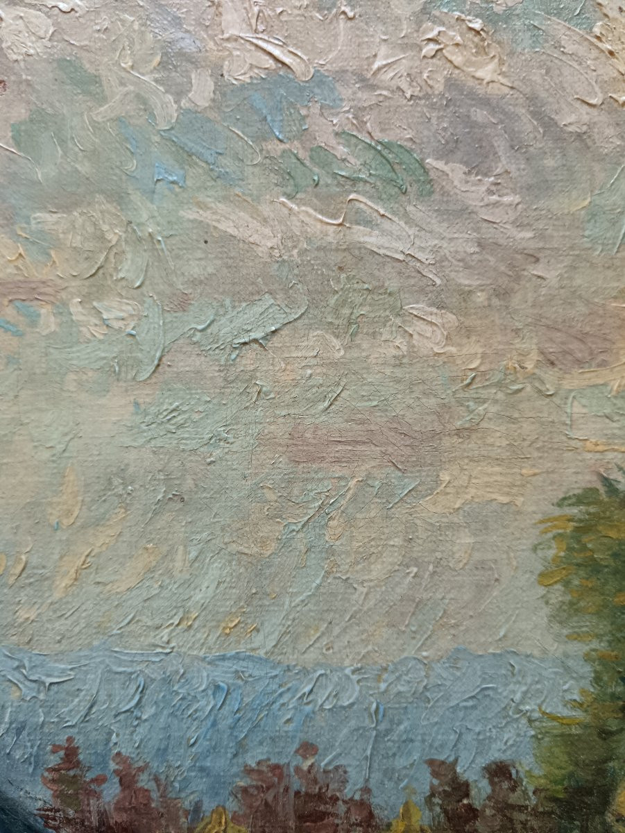 Léopold Muller "the Farm At The Edge Of The Woods"-photo-4