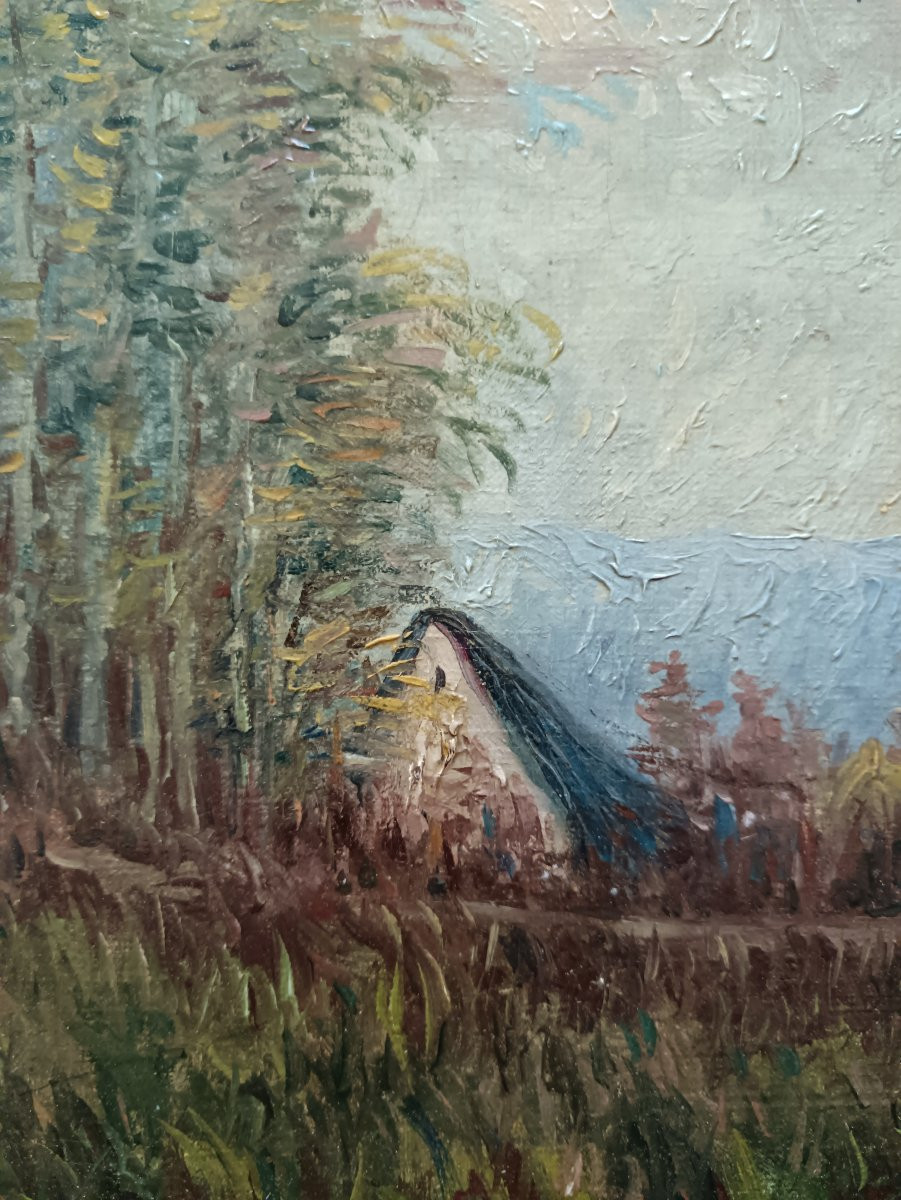 Léopold Muller "the Farm At The Edge Of The Woods"-photo-3