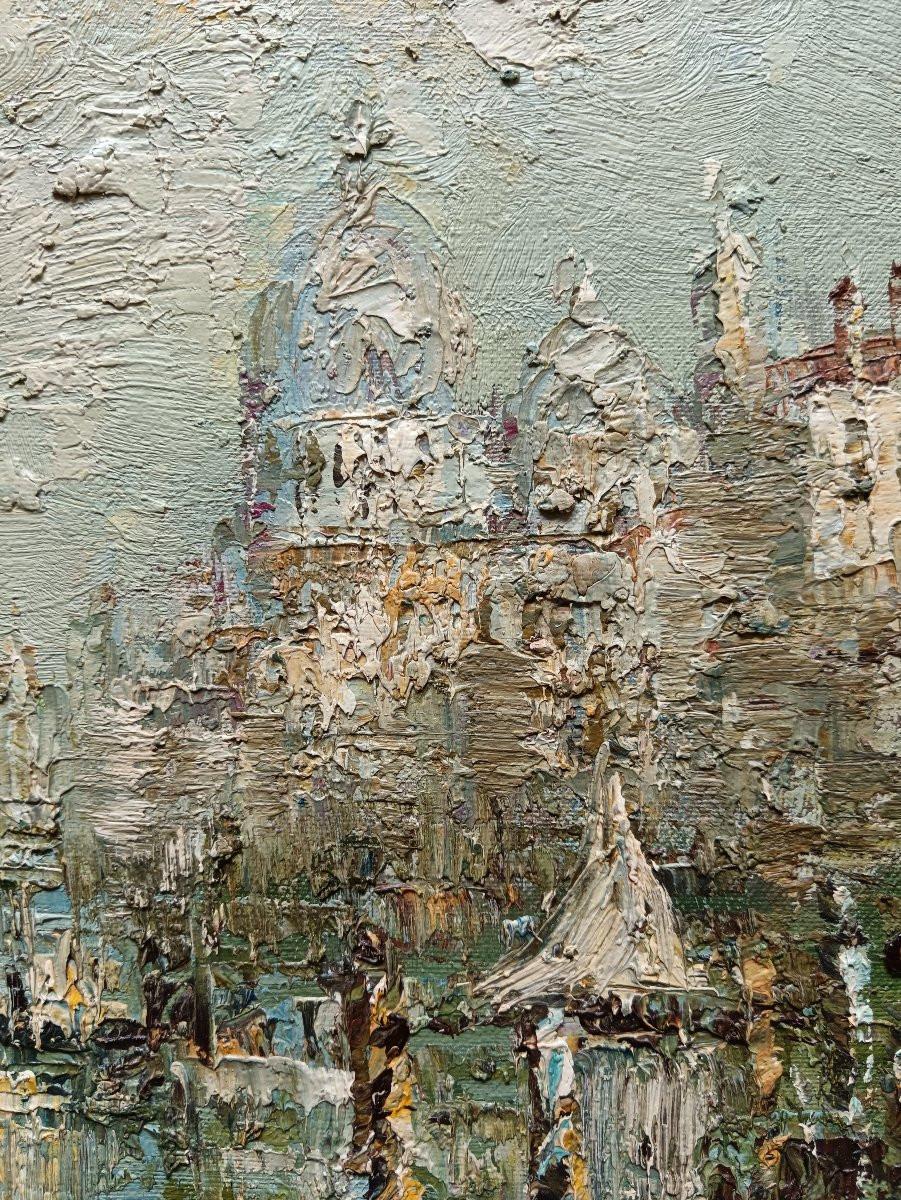 W. Knight "Venise, le Grand Canal, la Salute au loin"-photo-2