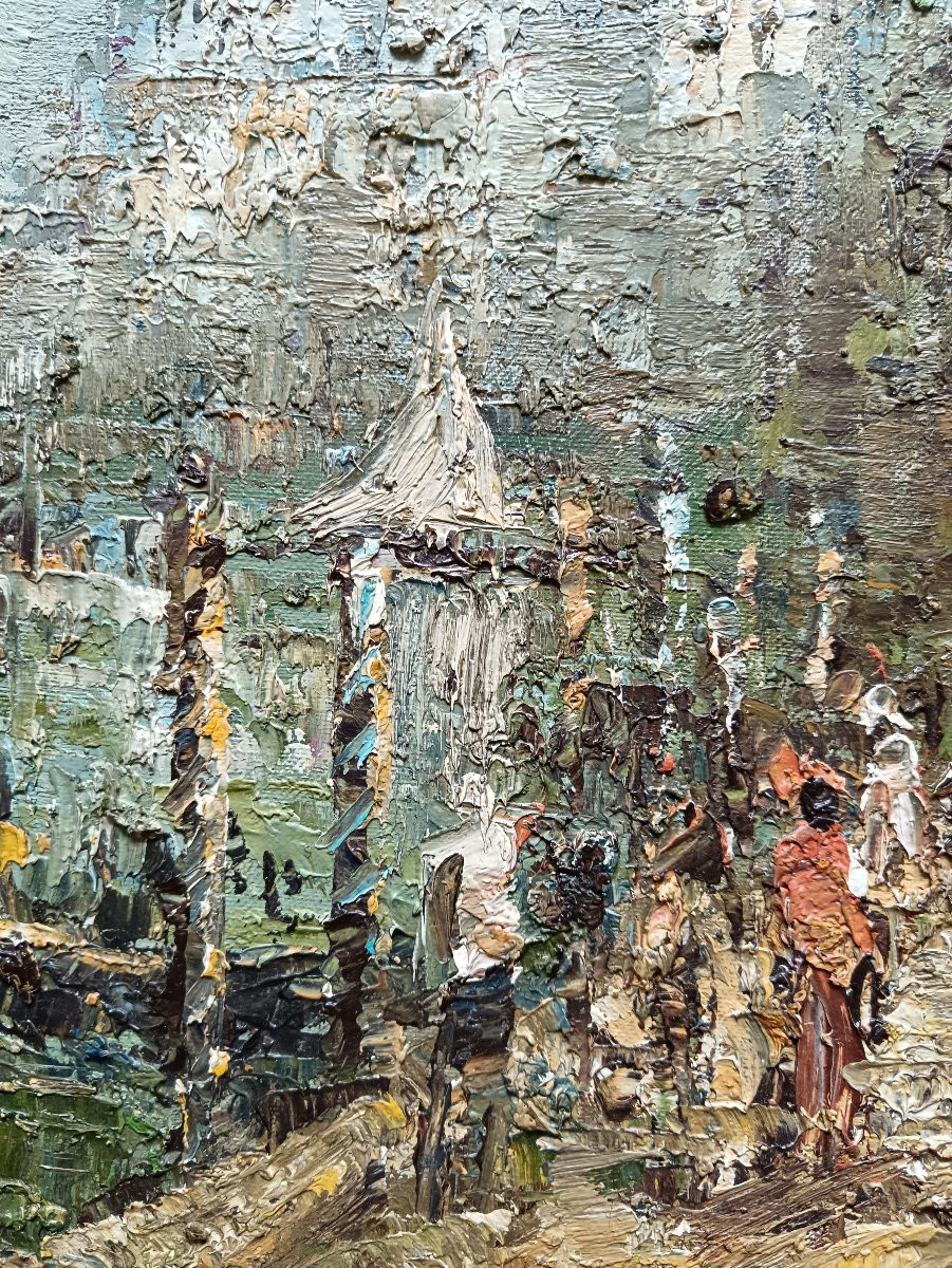 W. Knight "Venise, le Grand Canal, la Salute au loin"-photo-6