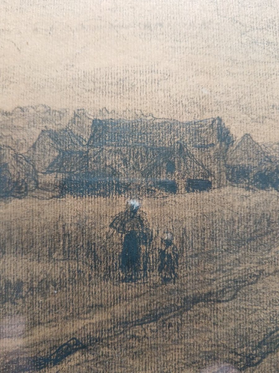 Louis Alexandre Bouché "sur le chemin du village"-photo-4