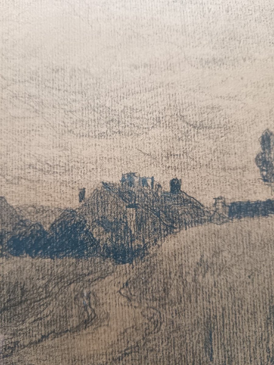 Louis Alexandre Bouché "sur le chemin du village"-photo-5