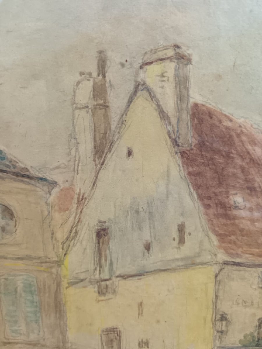 Aquarelle "les sammies à Issoudun"-photo-4