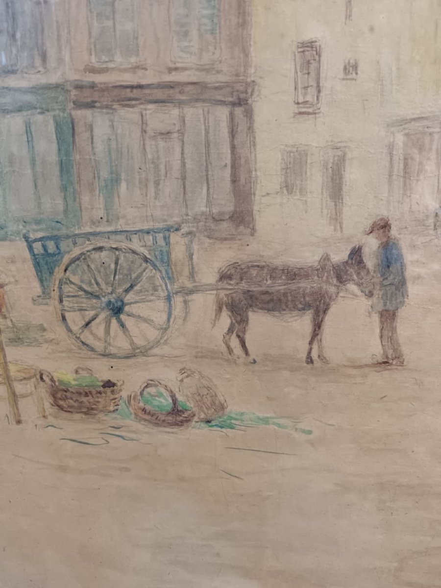Aquarelle "les sammies à Issoudun"-photo-6