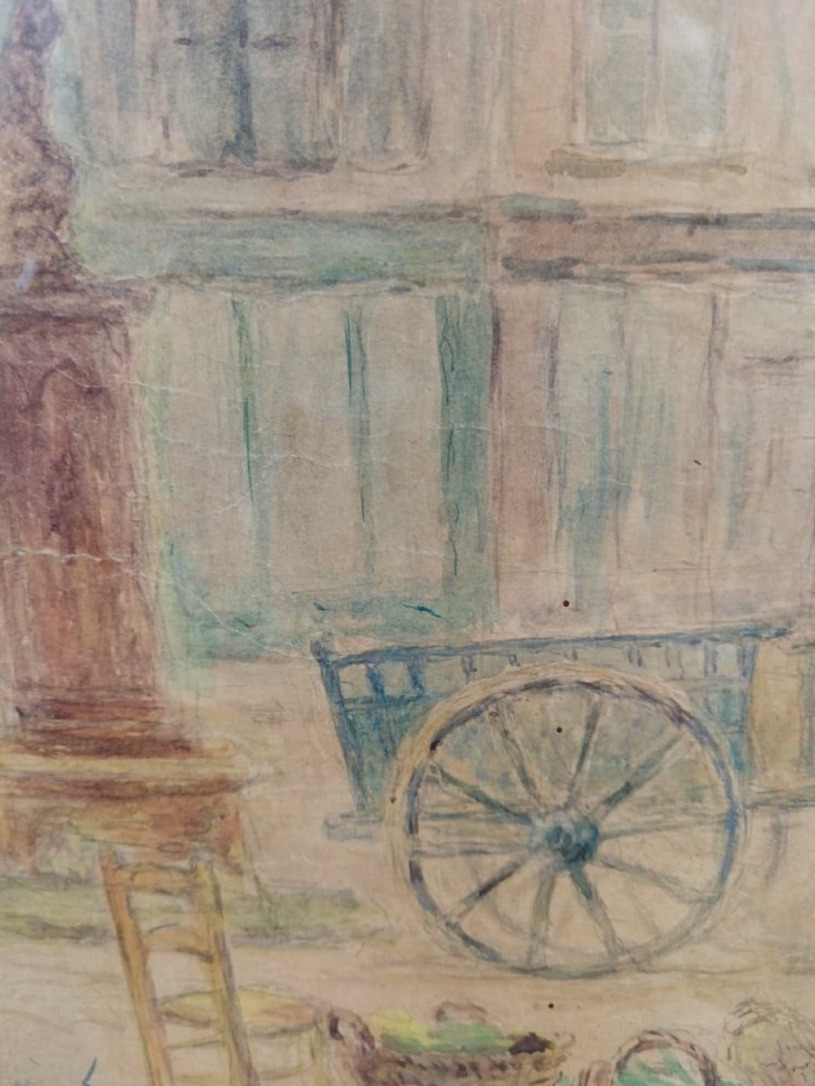 Aquarelle "les sammies à Issoudun"-photo-8