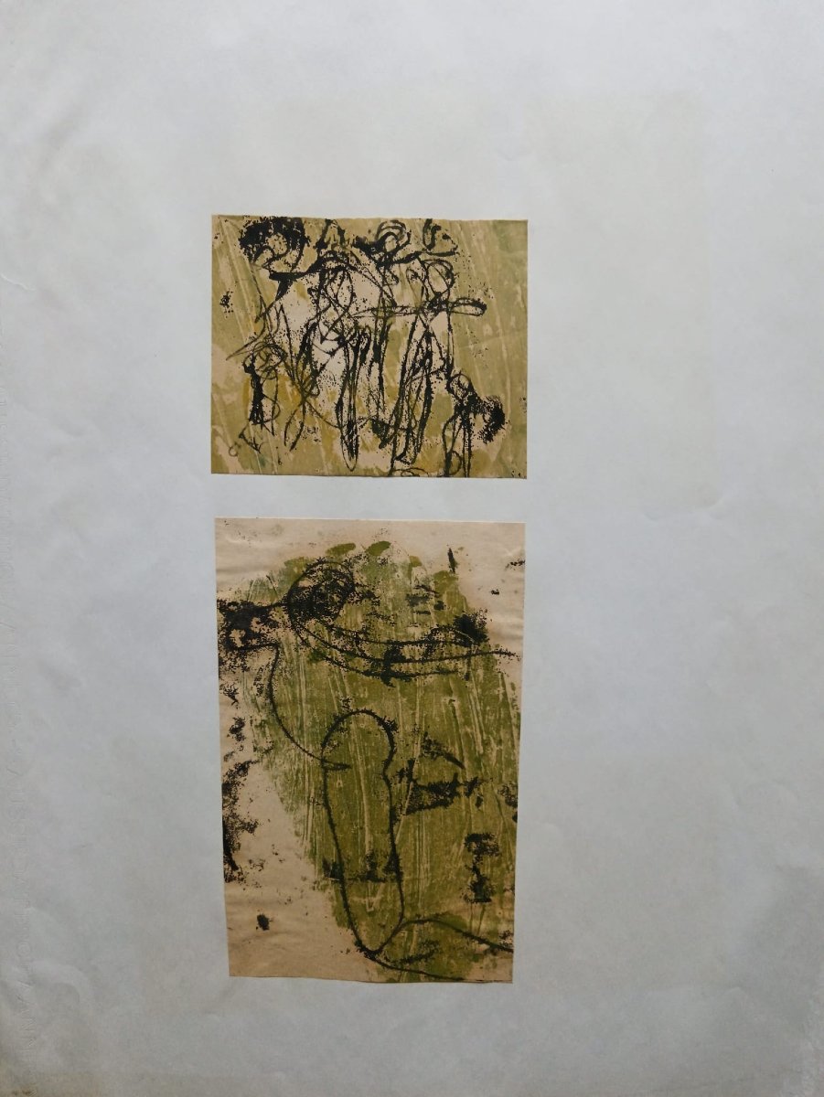 Abstraction lyrique 22 dessins mixed media-photo-2