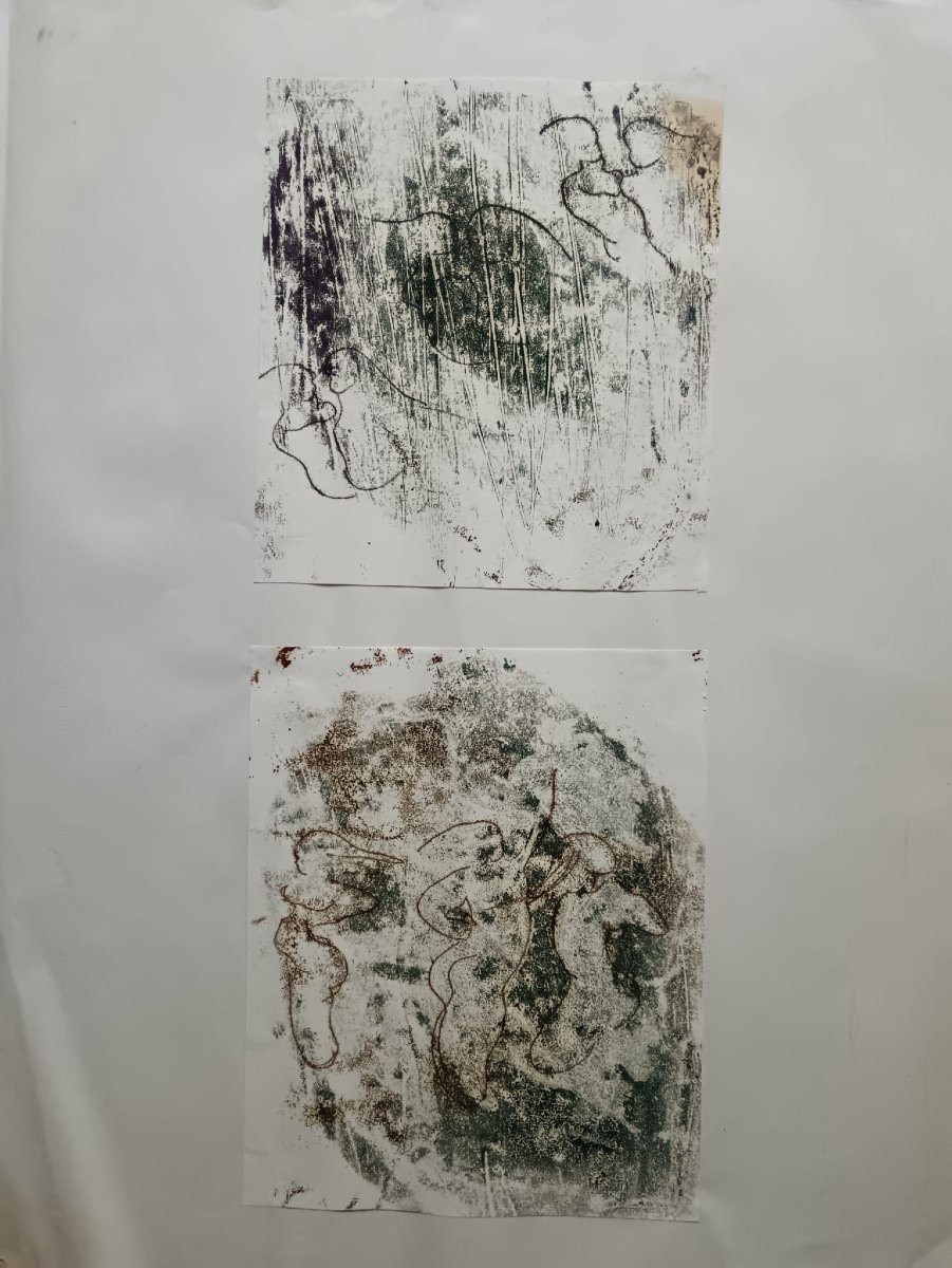 Abstraction lyrique 22 dessins mixed media-photo-3