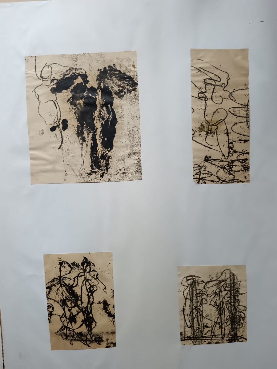 Abstraction lyrique 22 dessins mixed media-photo-5