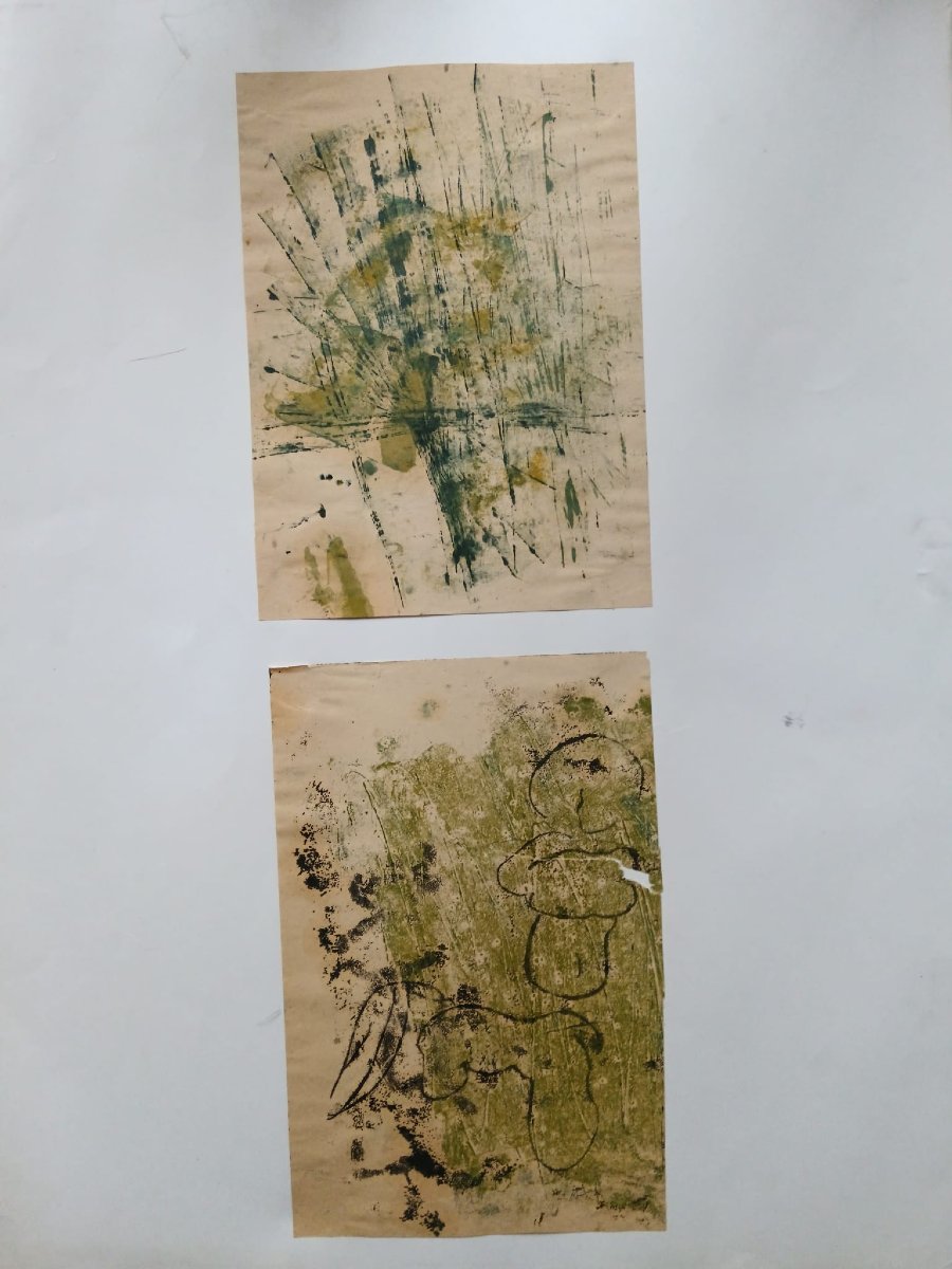 Abstraction lyrique 22 dessins mixed media-photo-6