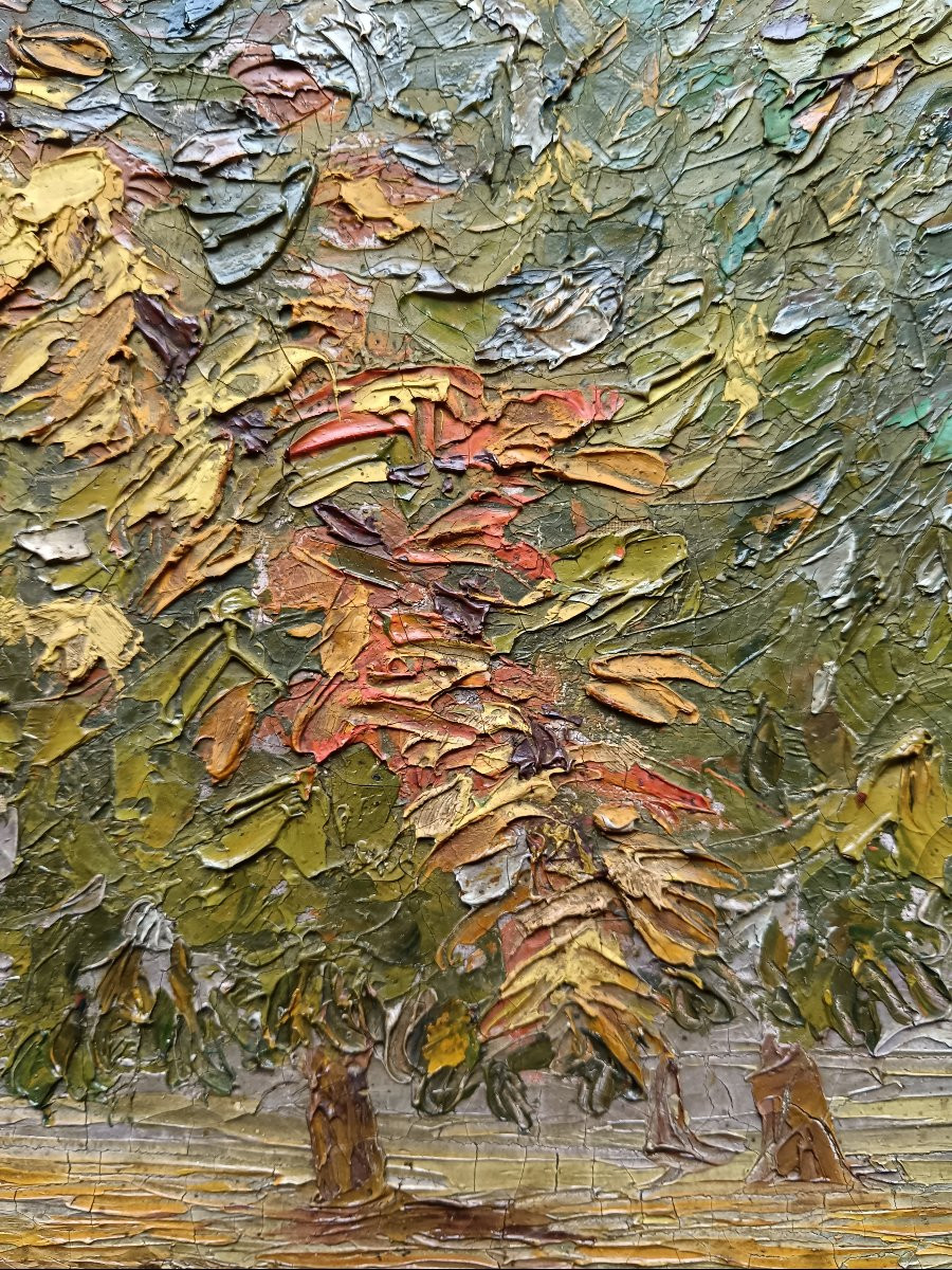 Neo-impressionist School "indian Summer"-photo-4