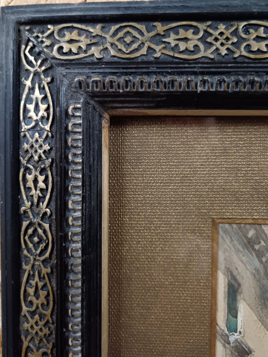 Aquarelle "la Porte Borsari à Vérone"-photo-2