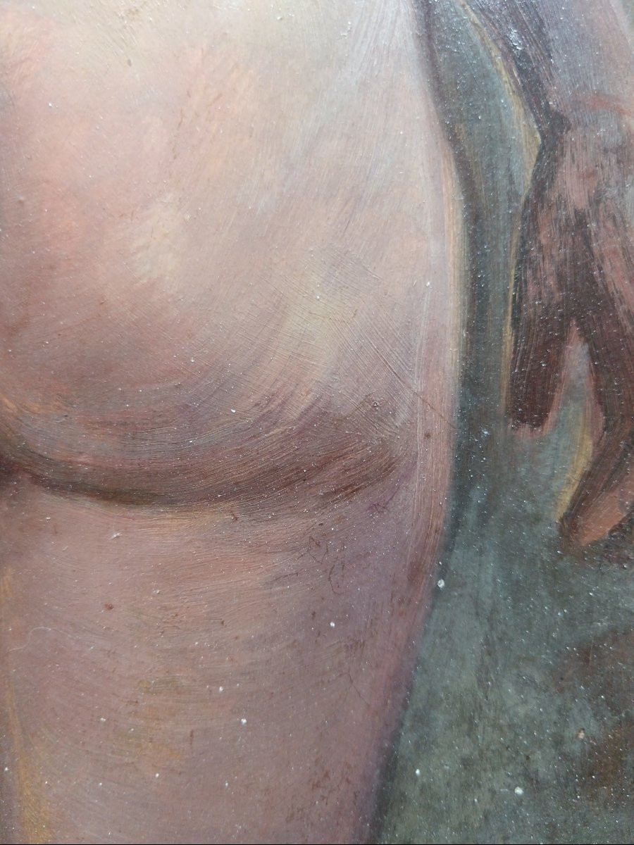 Late 19th Century School: "beautiful Nude Seen From Behind In The Artist's Studio"-photo-6