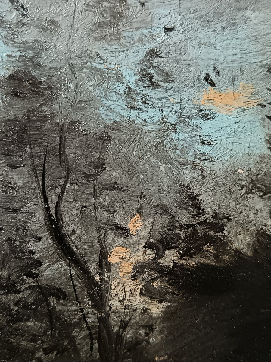 Jean-Baptiste Camille Corot "confidences au bord de l'étang à l'aube"-photo-2