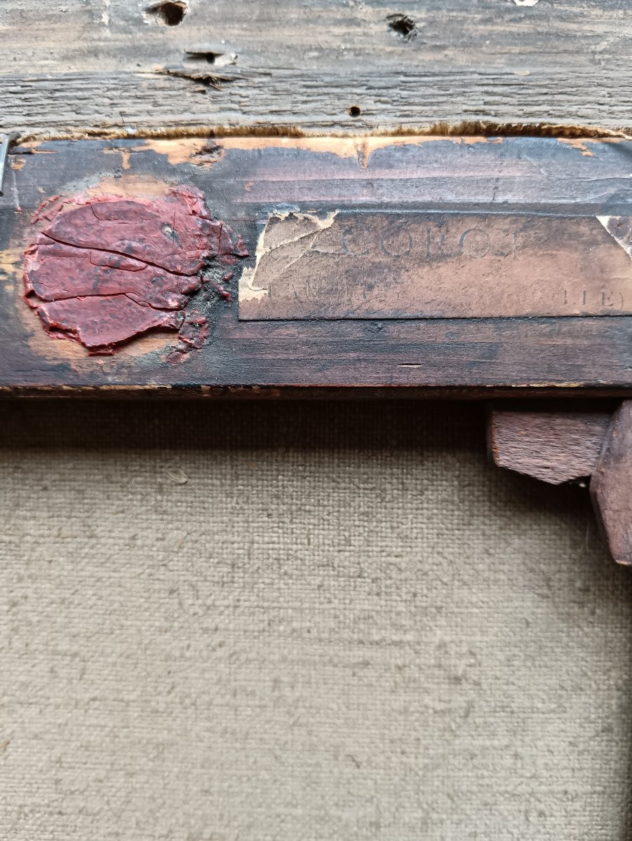 Jean-Baptiste Camille Corot "confidences au bord de l'étang à l'aube"-photo-7