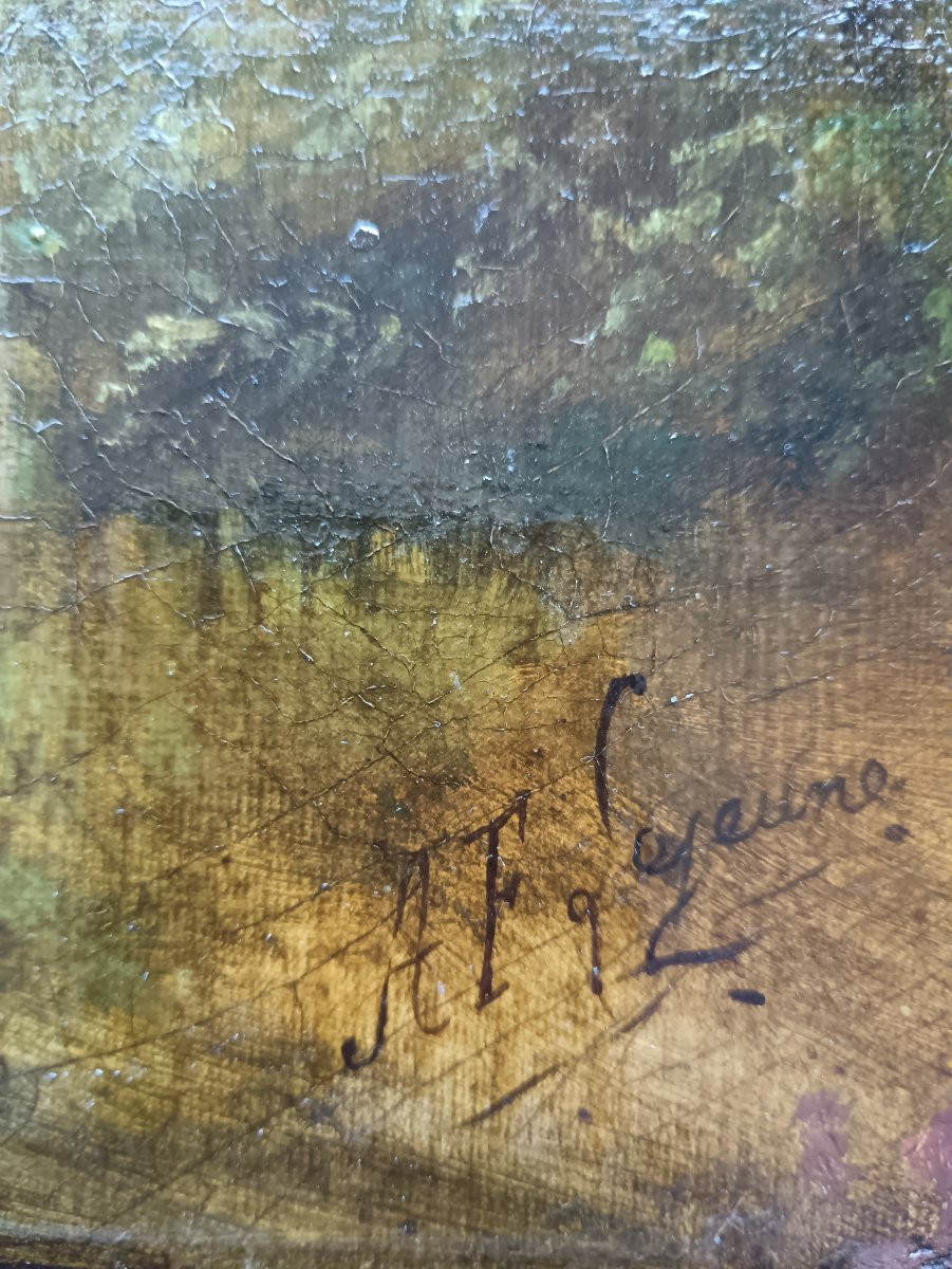 Adolphe Frédéric Lejeune "a Luminous Breakthrough In The Heart Of The Forest"-photo-4