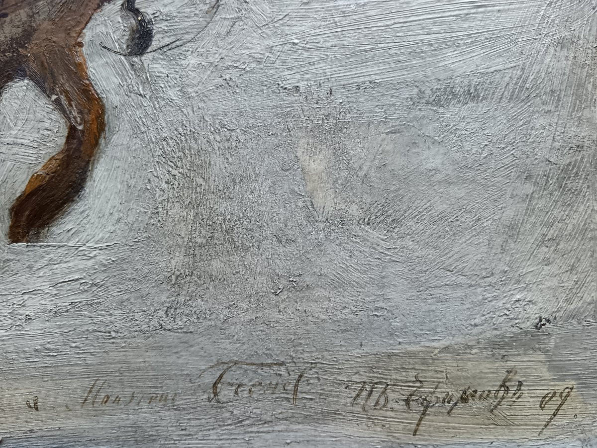 Russian School "a Frozen Peasant"-photo-3