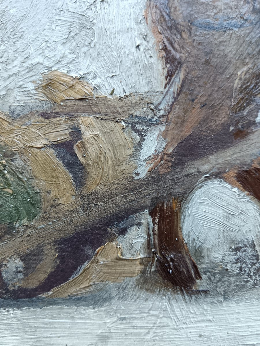 Russian School "a Frozen Peasant"-photo-3