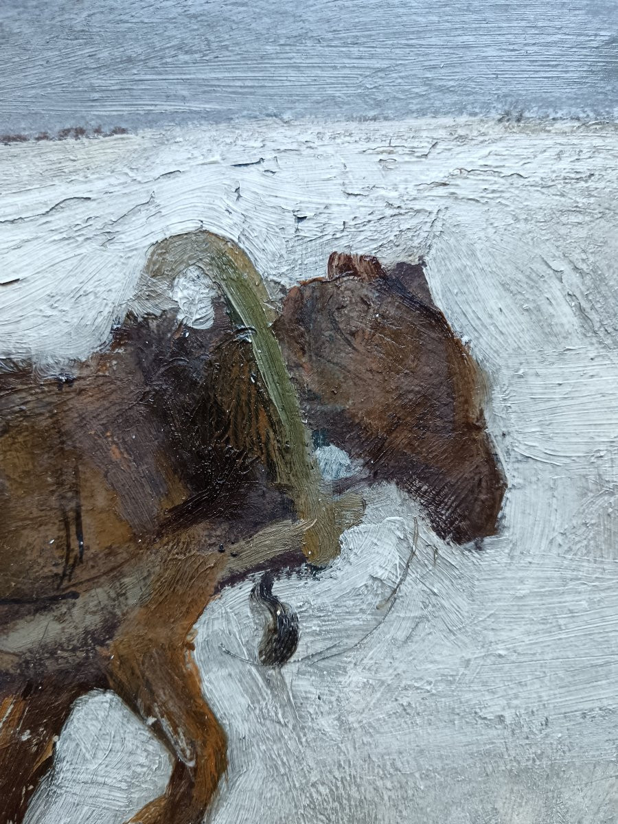 Russian School "a Frozen Peasant"-photo-8