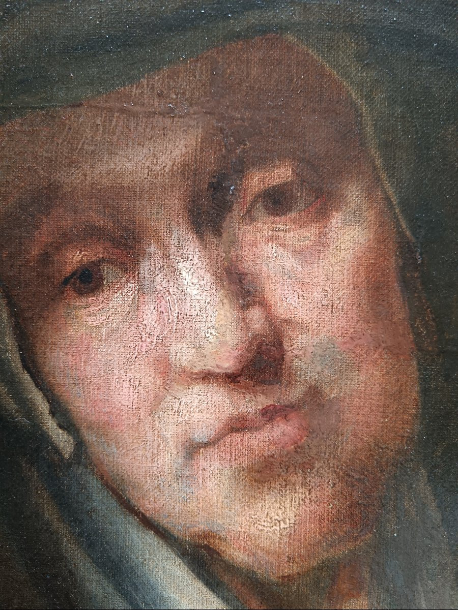 Suiveur de Rembrandt "la mère de l'artiste"-photo-4