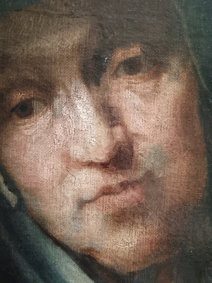 Suiveur de Rembrandt "la mère de l'artiste"-photo-3