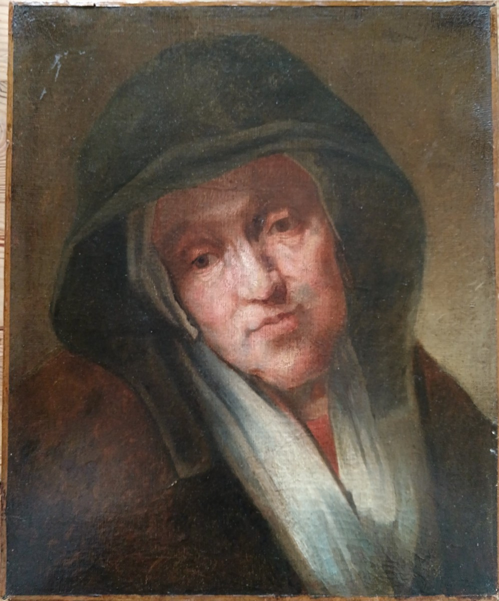 Suiveur de Rembrandt "la mère de l'artiste"