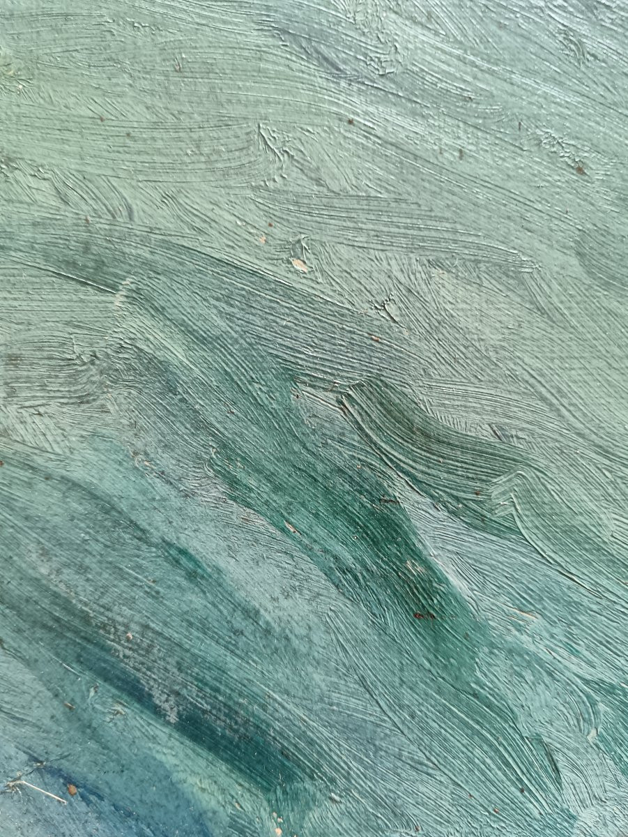 Bretagne. Jules Ausset "les rochers de Ploumanac'h"-photo-4