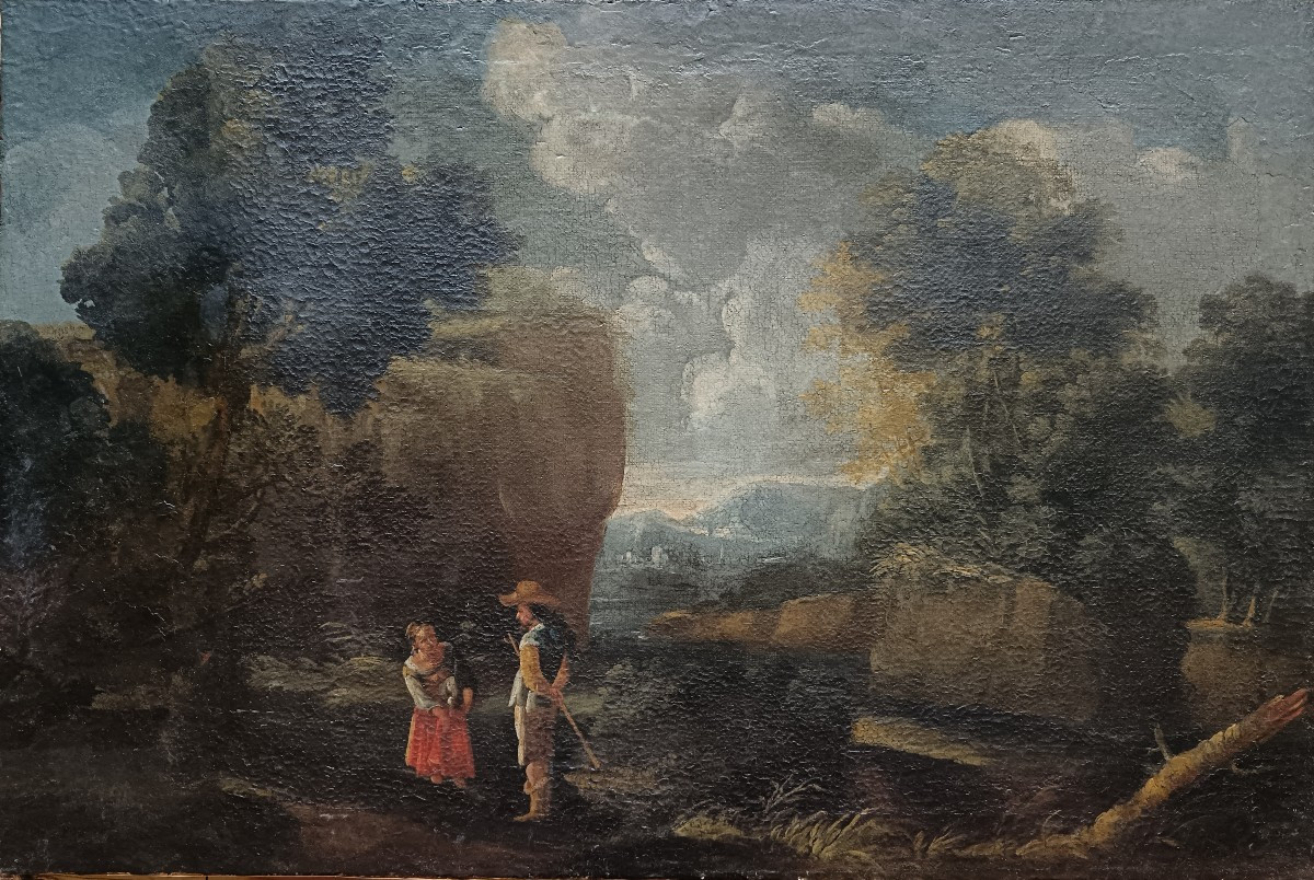 Francisco Collantes' Entourage Of "charming Conversation On A Stormy Evening"