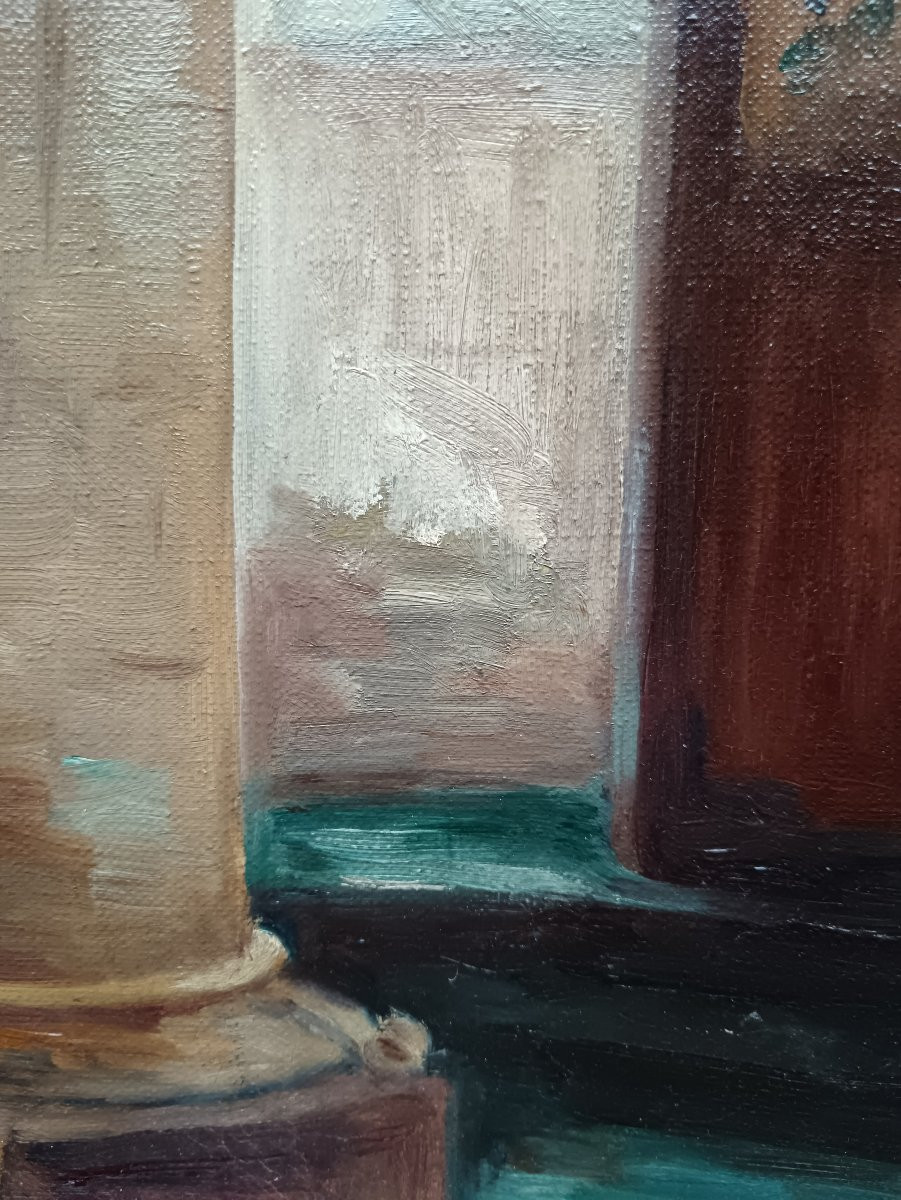 Orientalist School "interior Of An Eastern Orthodox Church"-photo-3