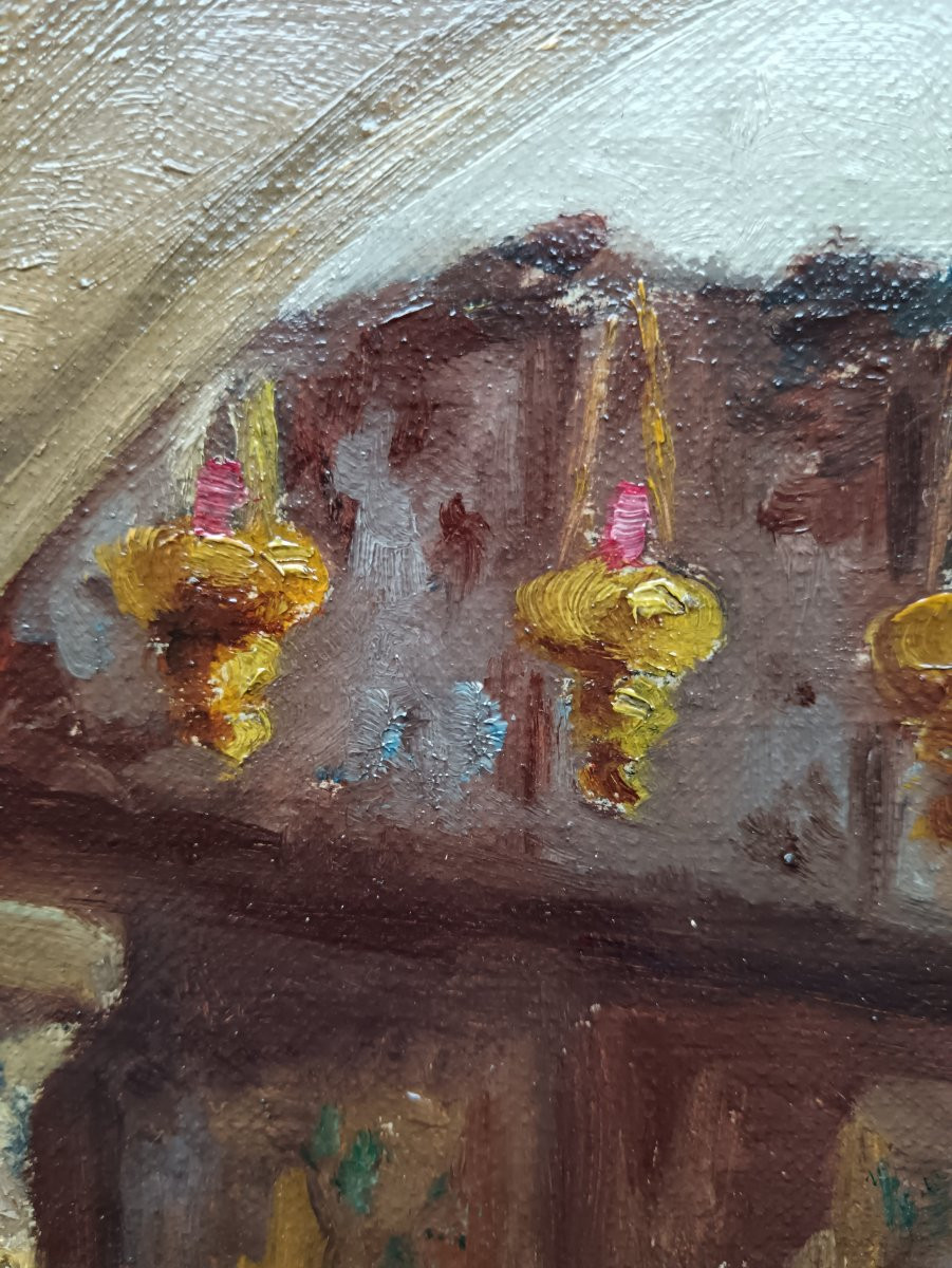 Orientalist School "interior Of An Eastern Orthodox Church"-photo-6