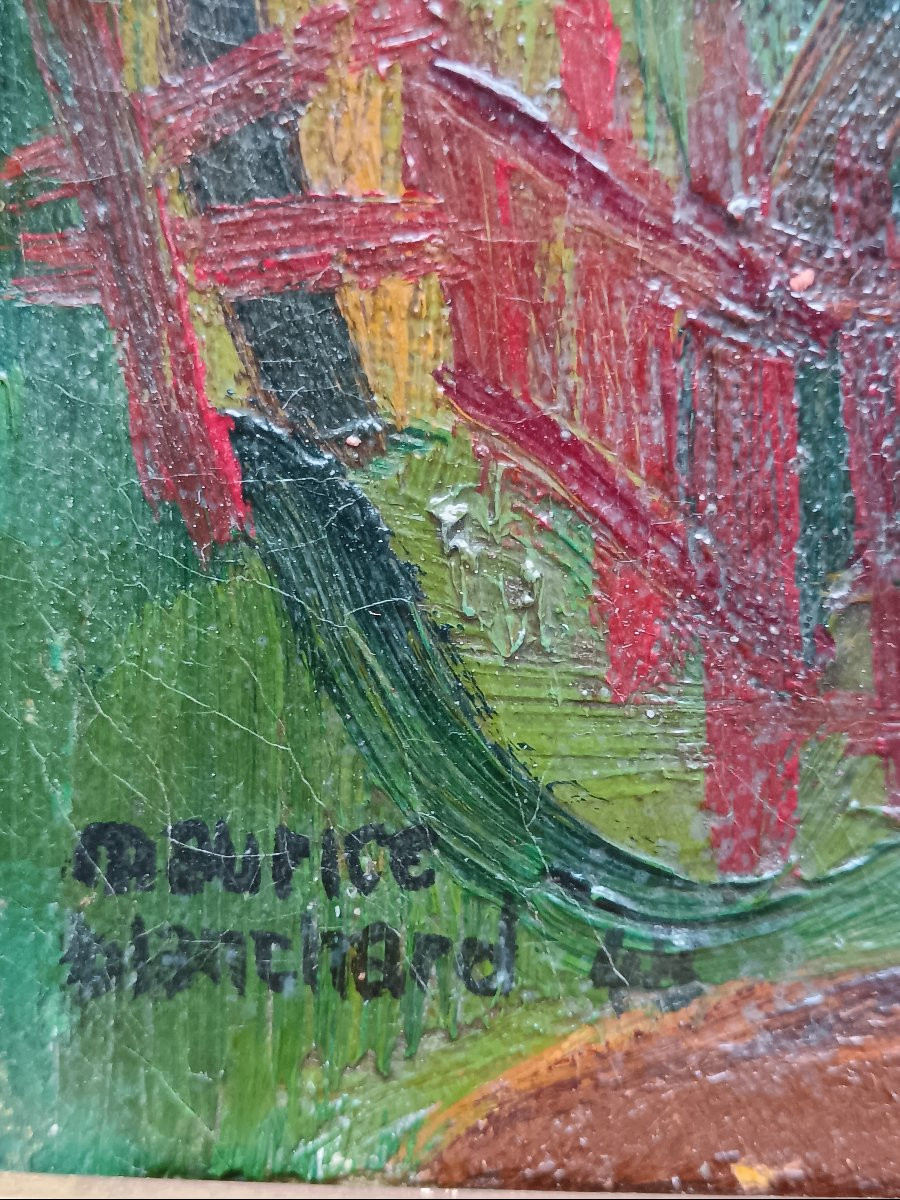 Naïve School. Maurice Blanchard "the Visit To The Mill"-photo-2