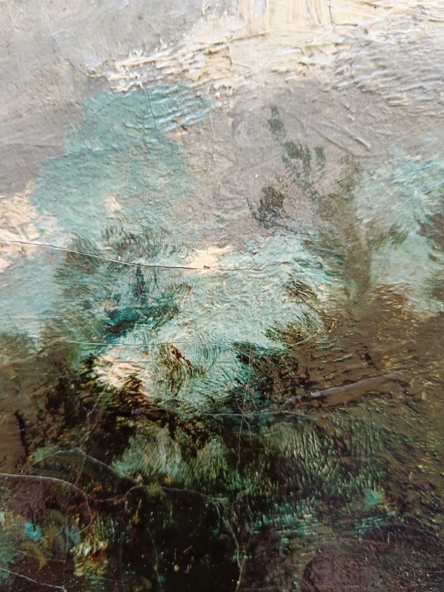 Ecole de Barbizon "le petit bosquet entre ciel et terre"-photo-2