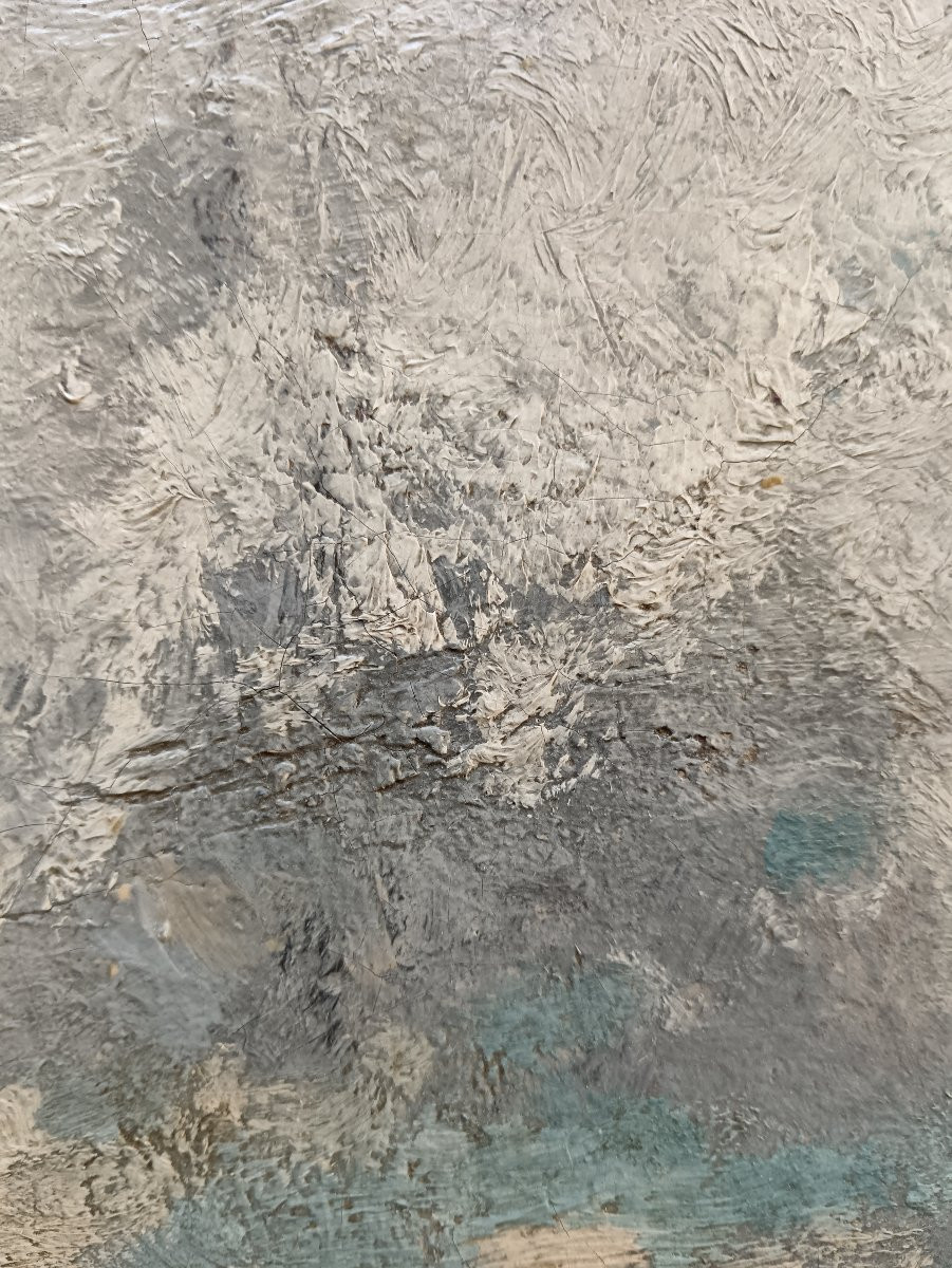 Ecole de Barbizon "le petit bosquet entre ciel et terre"-photo-3