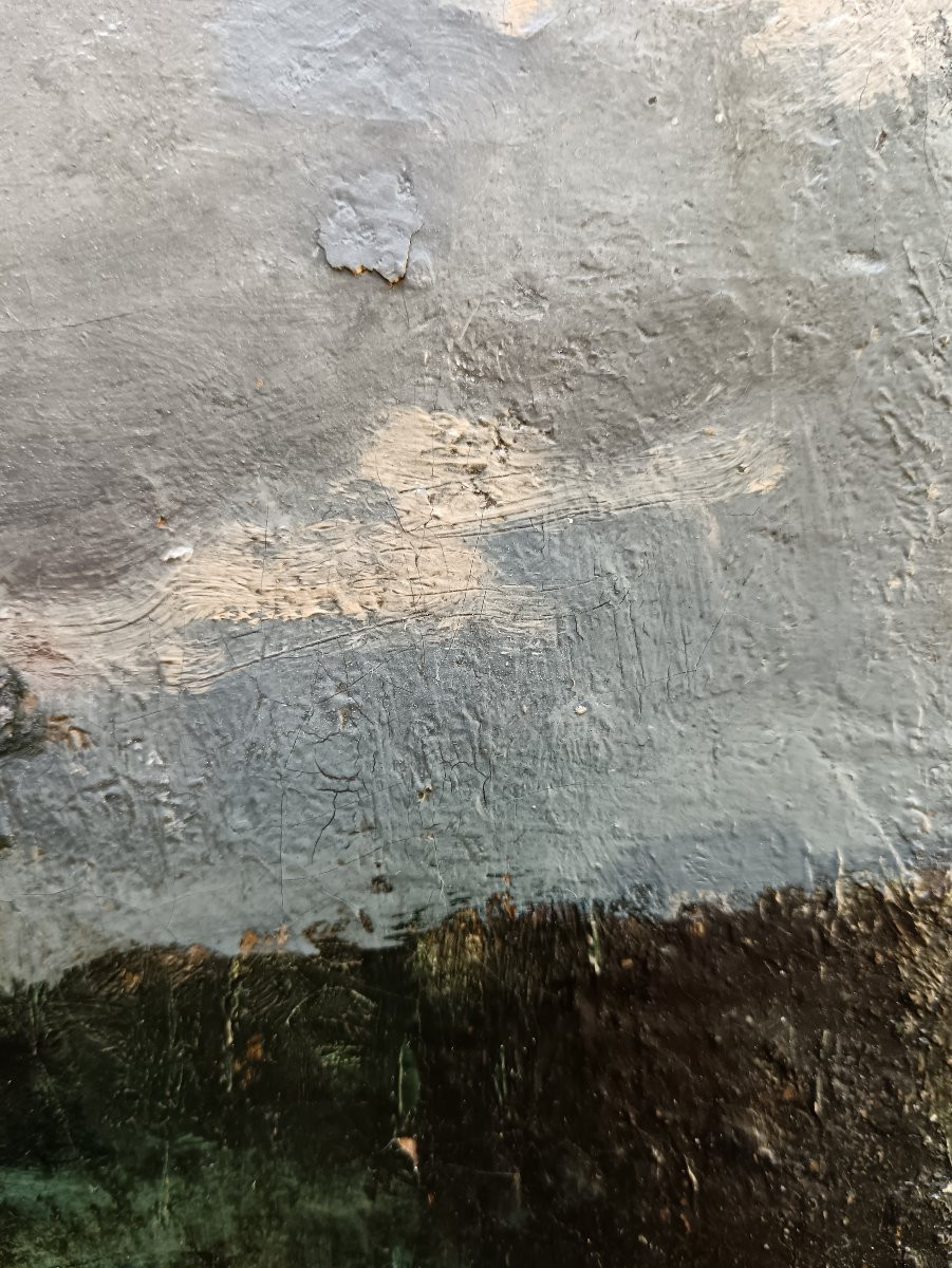 Ecole de Barbizon "le petit bosquet entre ciel et terre"-photo-4