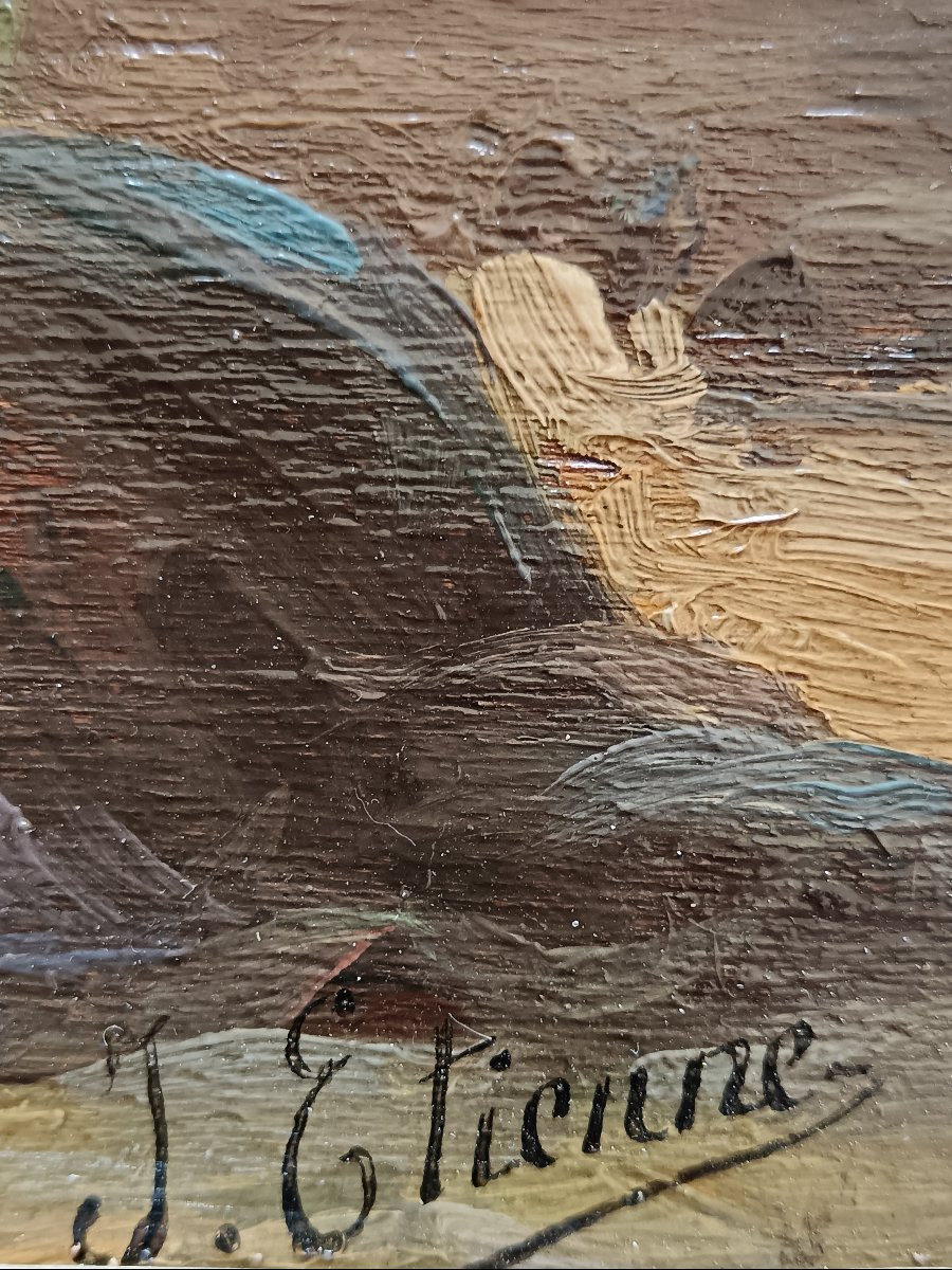 Ecole néo impressionniste . Jules Auguste Etienne "le pont Sully"-photo-3